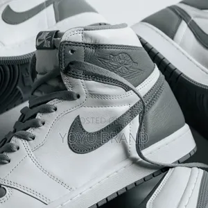 New Arrival Unisex Air Jordan 1retro High Og Gray Fashion Boots