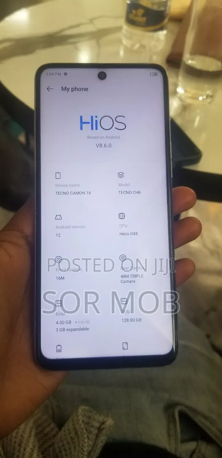 Tecno Camon 18 128 GB White