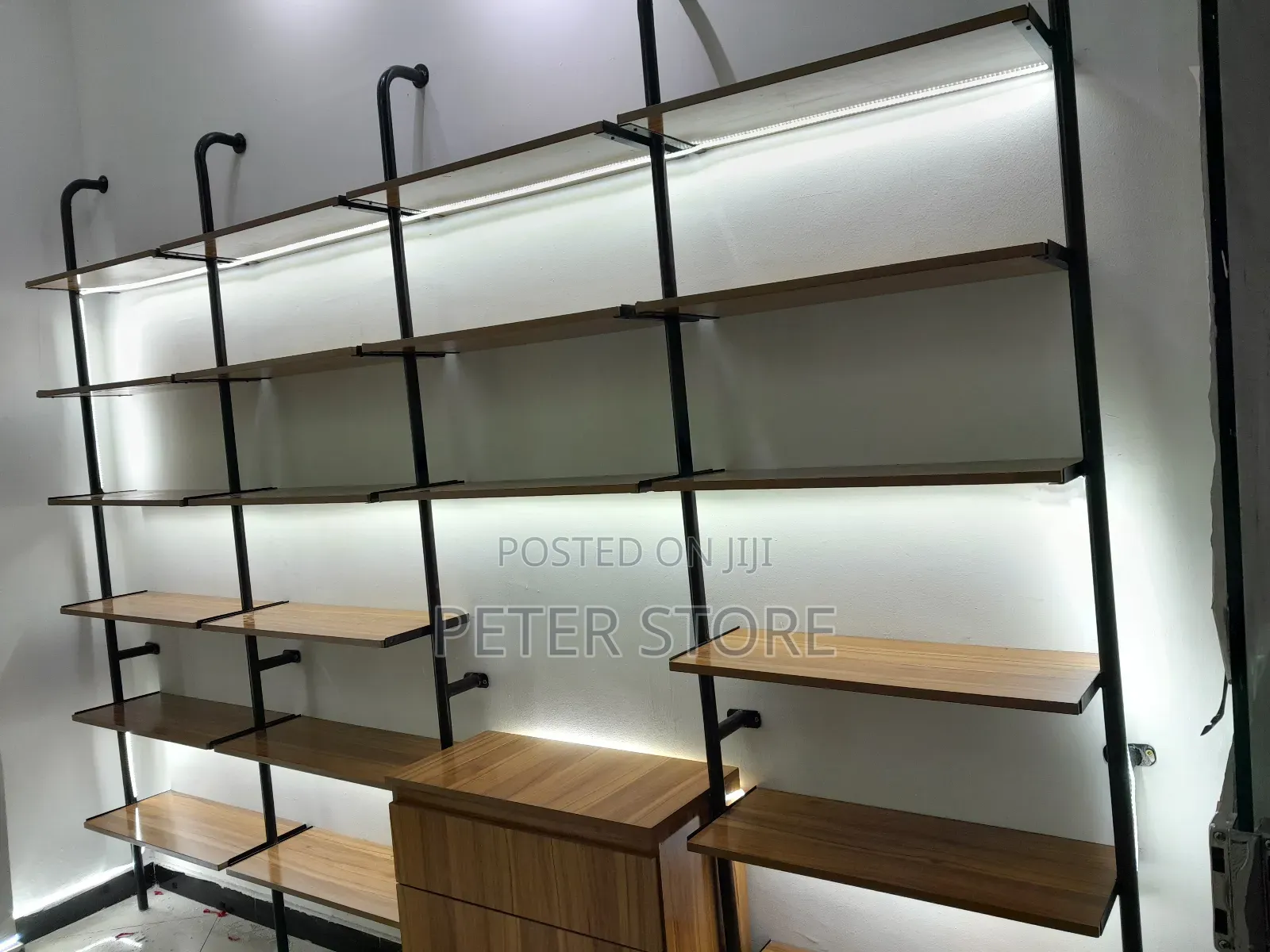 Metal + MDF Shelf + Display