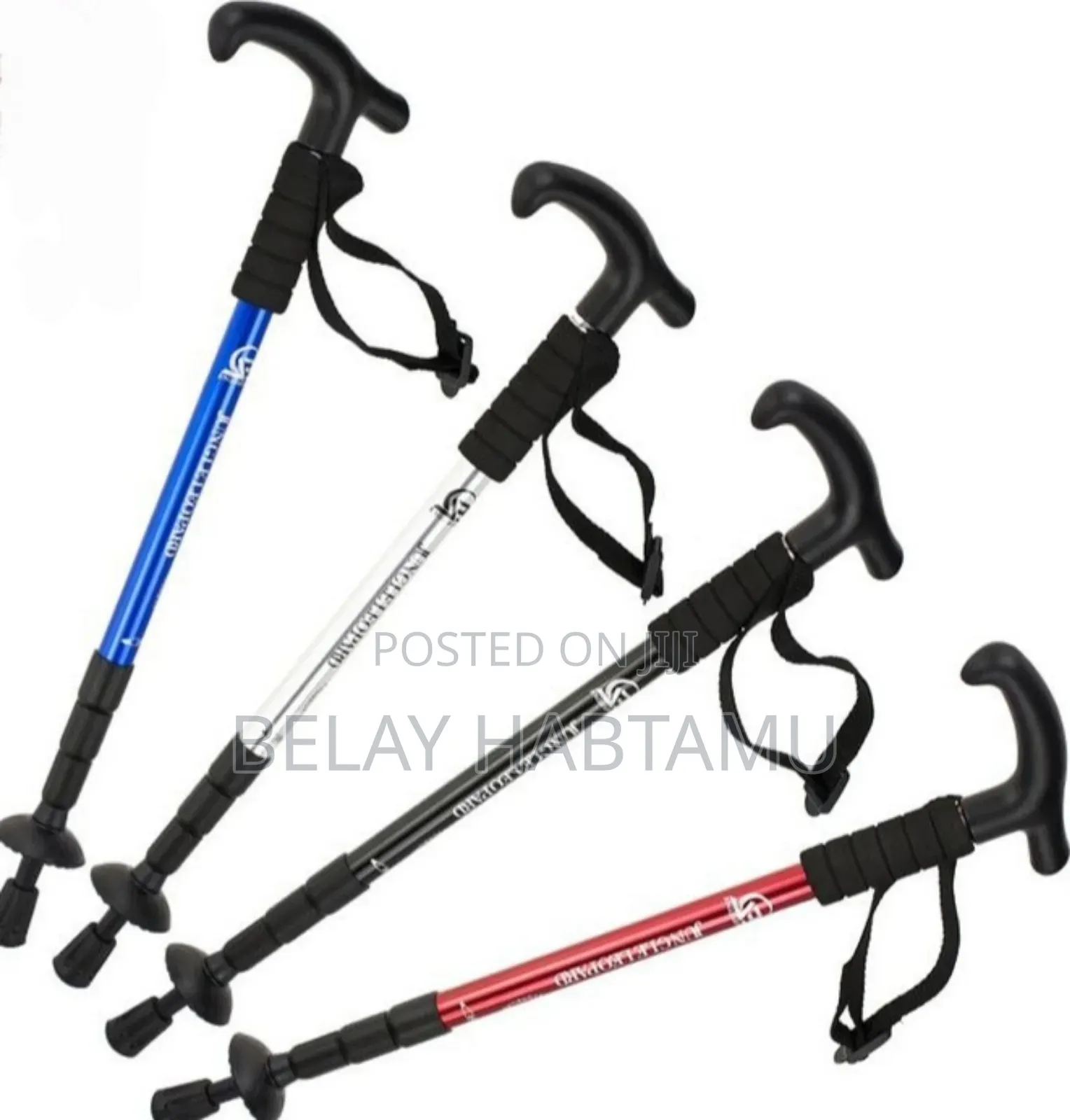 Adjustable Anti-slip Walking Stick With Led Light