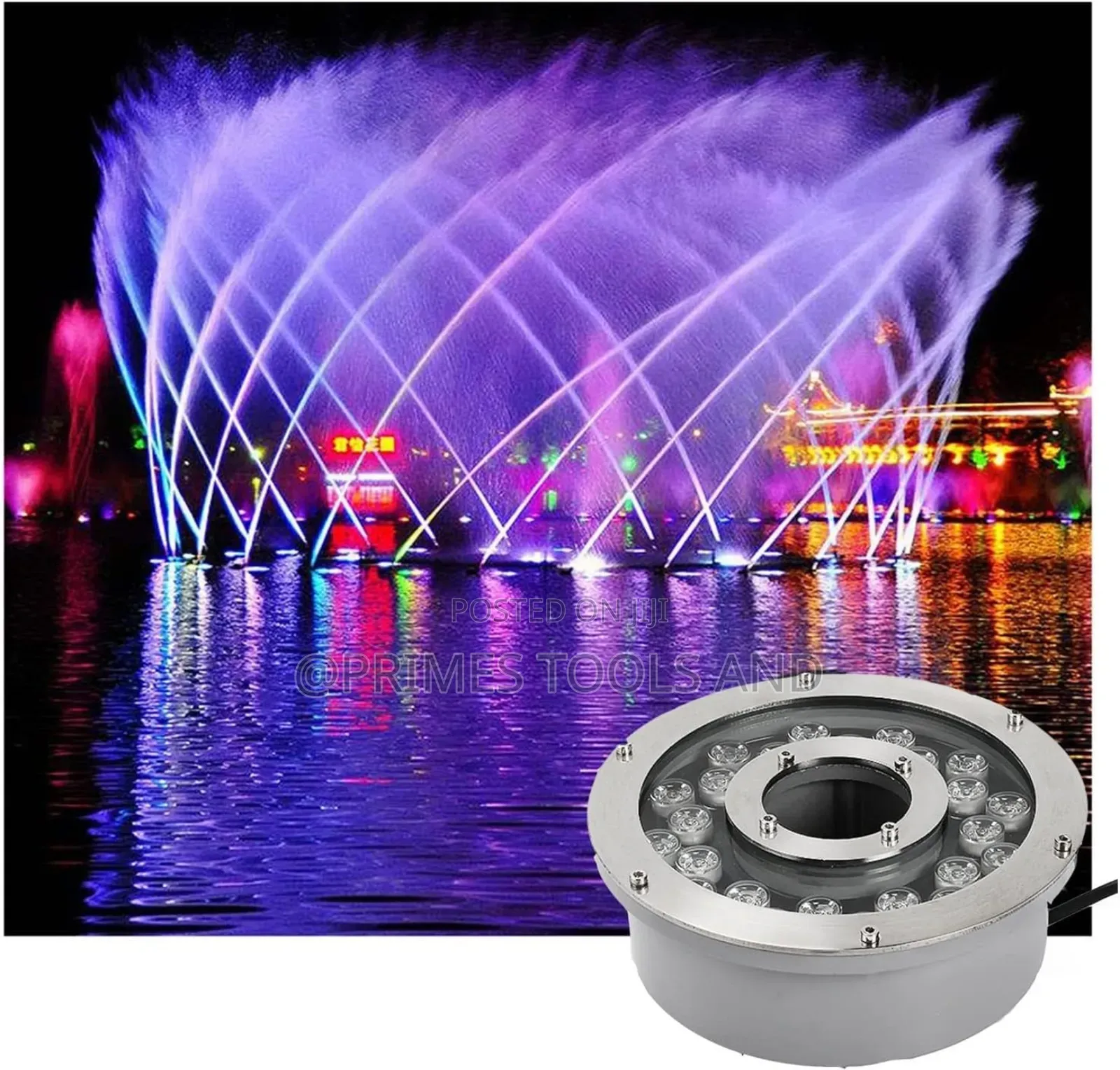 Led Fountain Light, Rgb Fountain Light