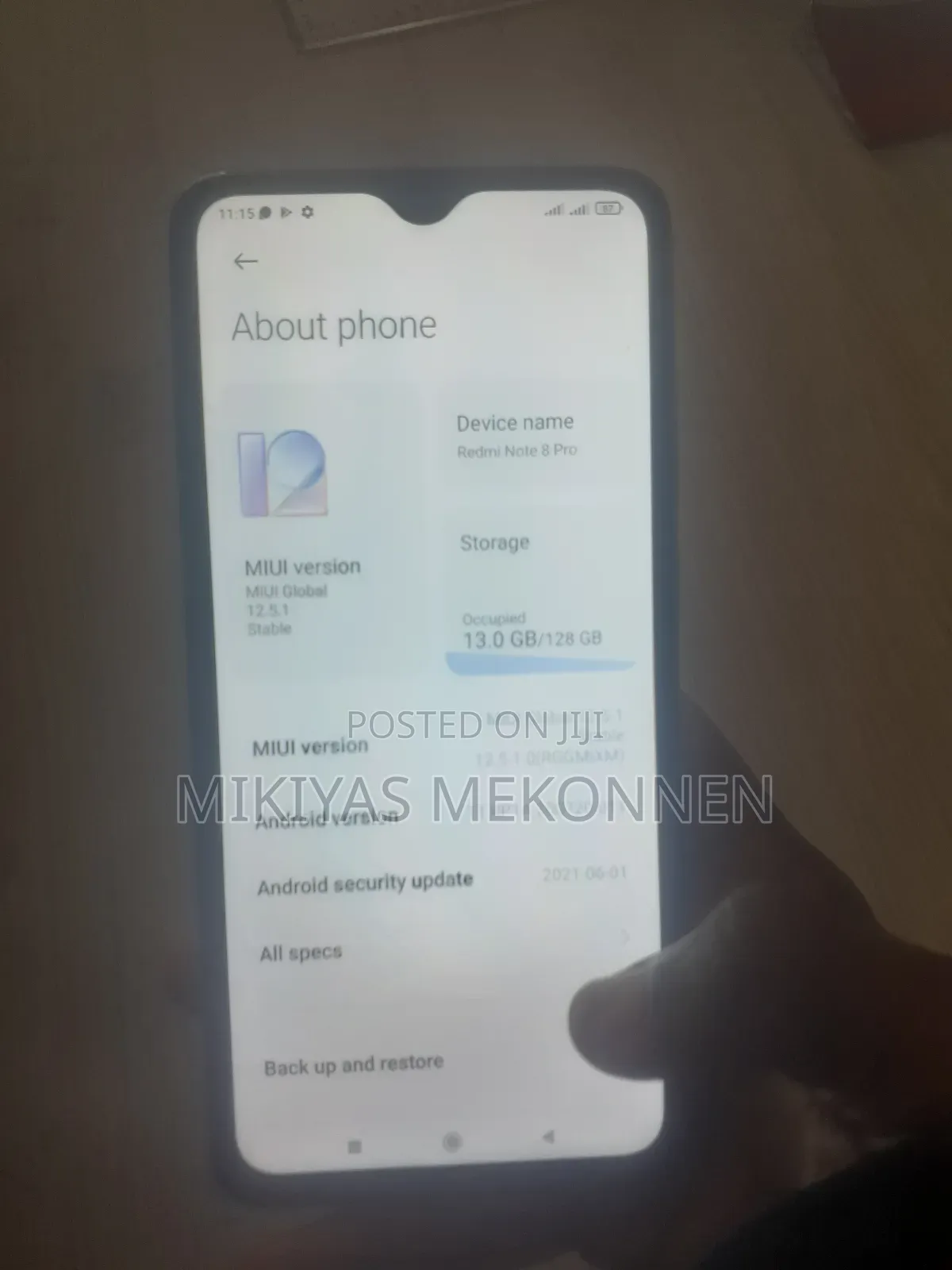 Xiaomi Redmi Note 8 Pro 128 GB Red