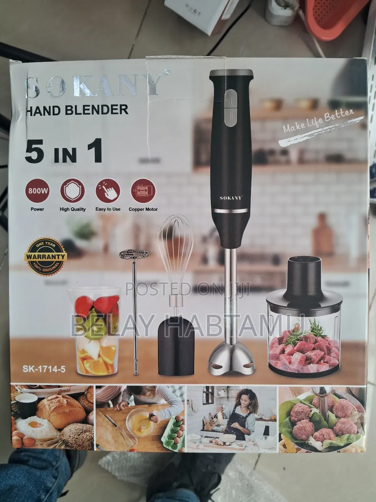 Sokany 5 in 1 Hand Blender