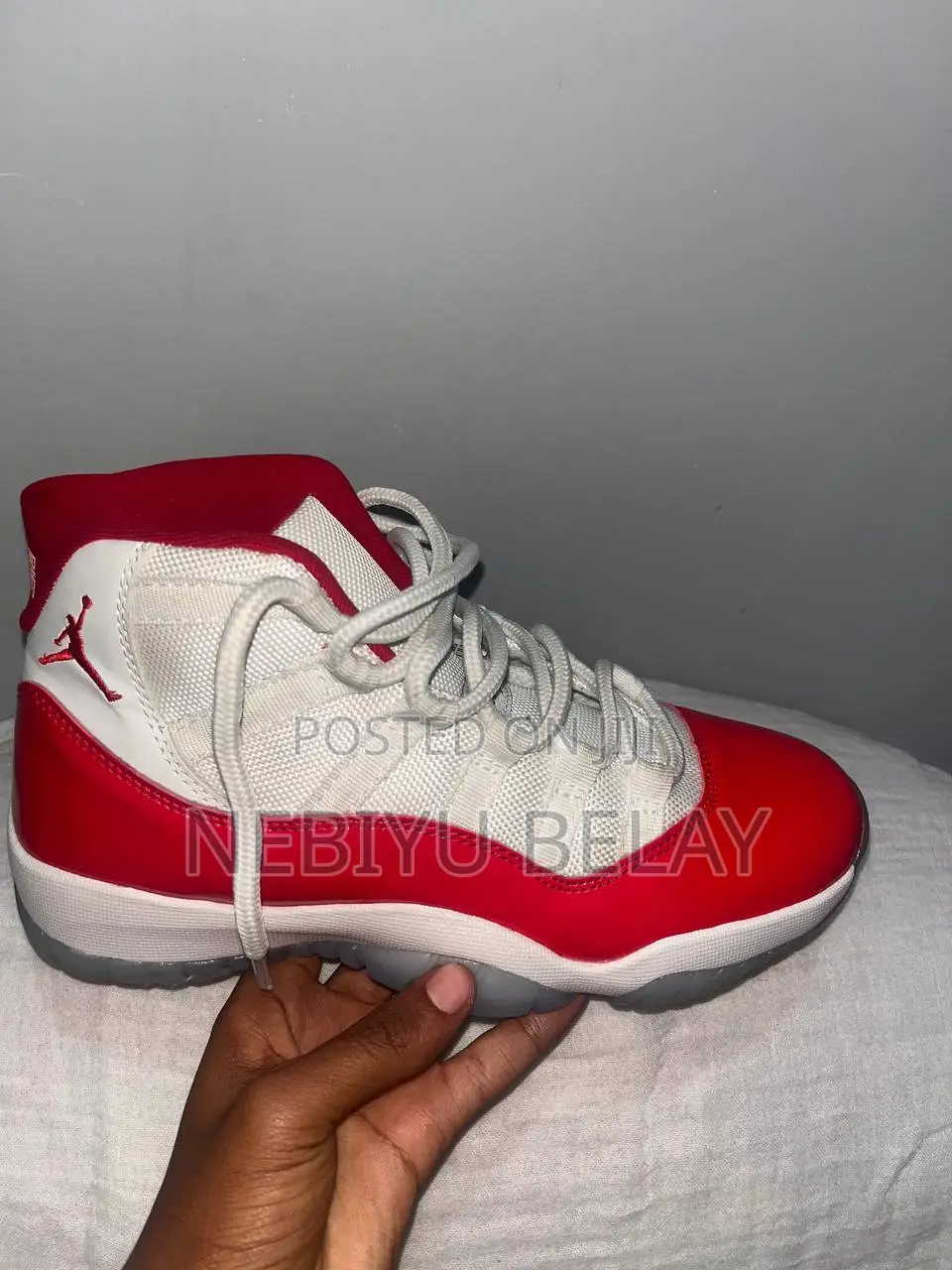 Jordan 11 White Red Master Quality