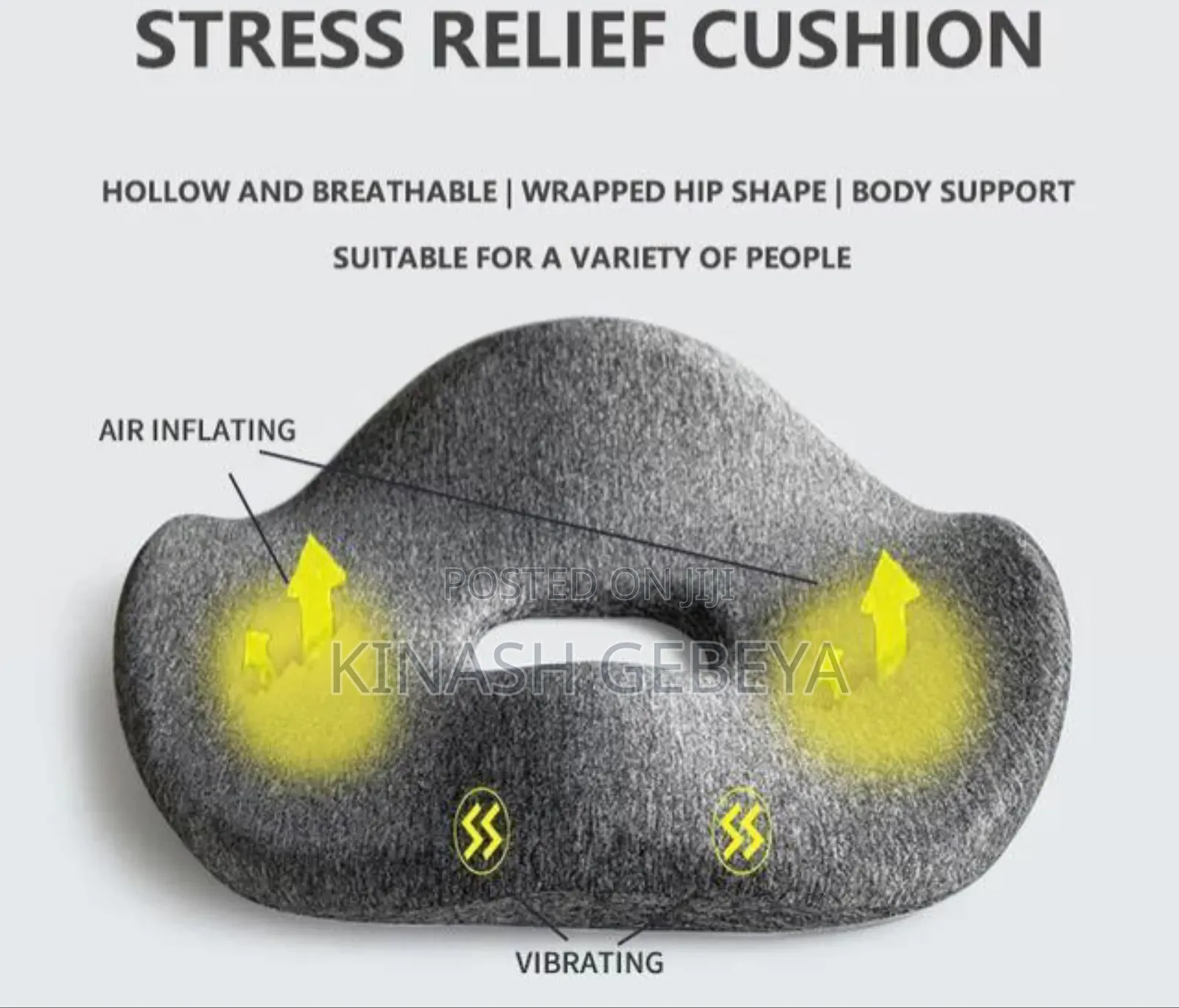 Movix Orthopedic Memory Foam Seat Cushion