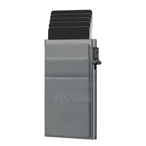 Premium Rfid Aluminum Pop‐Up Card Holder Wallet One‐Click Card Eject