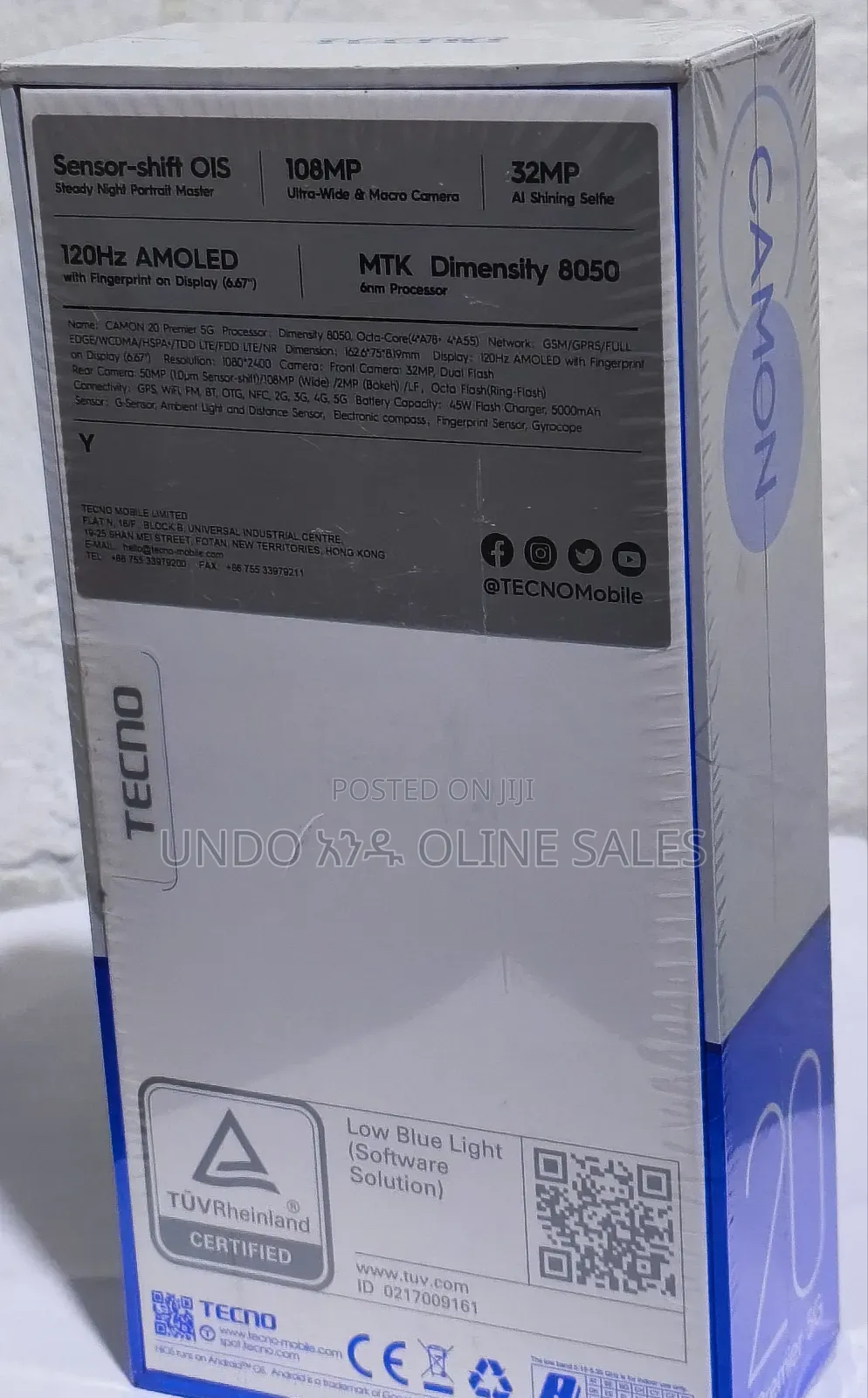 New Tecno Camon 20 Premier 5G 512 GB Black