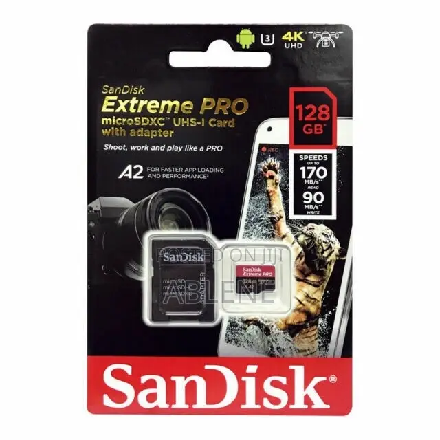 128 Camera Card With Adapter (Extreme Pro )