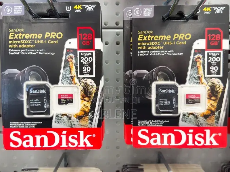 128 Camera Card With Adapter (Extreme Pro )