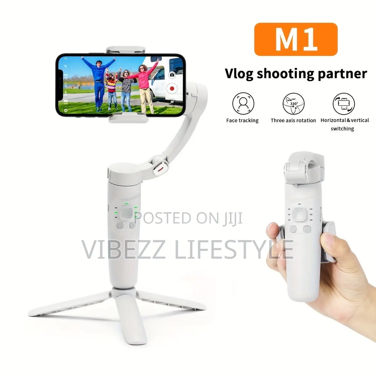 Professional Handheld Phone Stabilizer for Smooth Video Vlogging