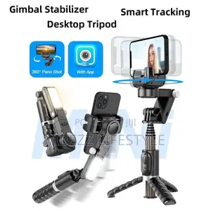 360° Auto Tracking Phone Holder - Portable Gimbal Tripod for Vlogging