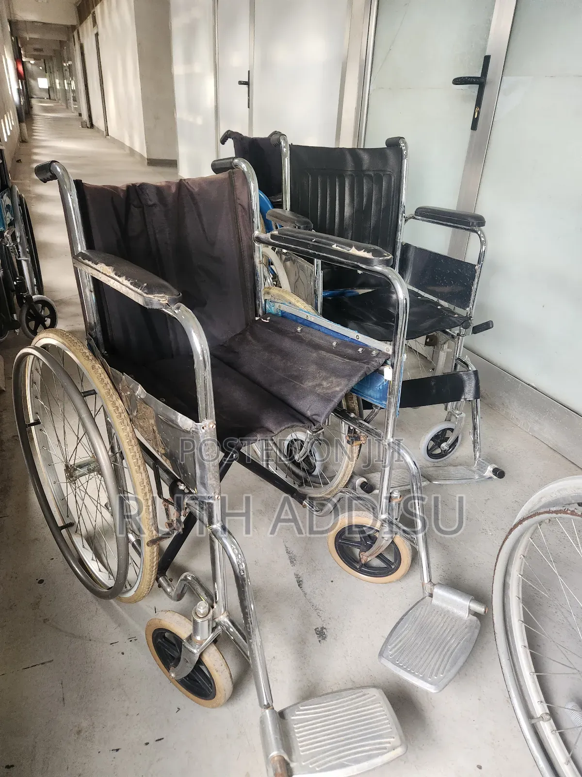 Folding Chrome Wheelchair (Basic) Wheelchair Ethiopia Price Good
