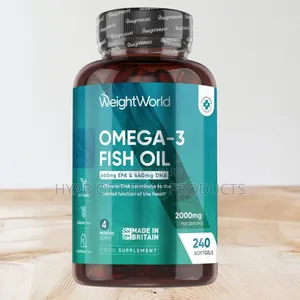 Omega 3 Fish Oil 2000mg , 180 Softgels (660mg Epa + 440mg Dha)