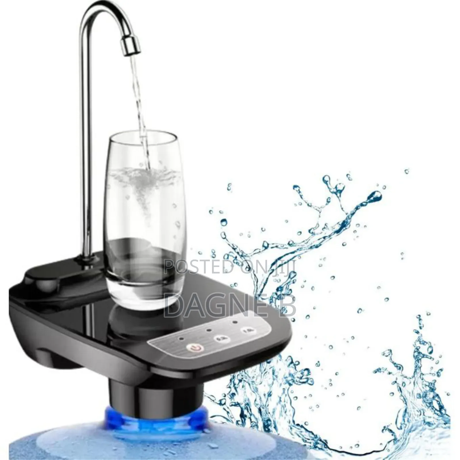 Rechargeable Electric Automatic Water Dispenser Pump የጃር ውሃ መቅጃ
