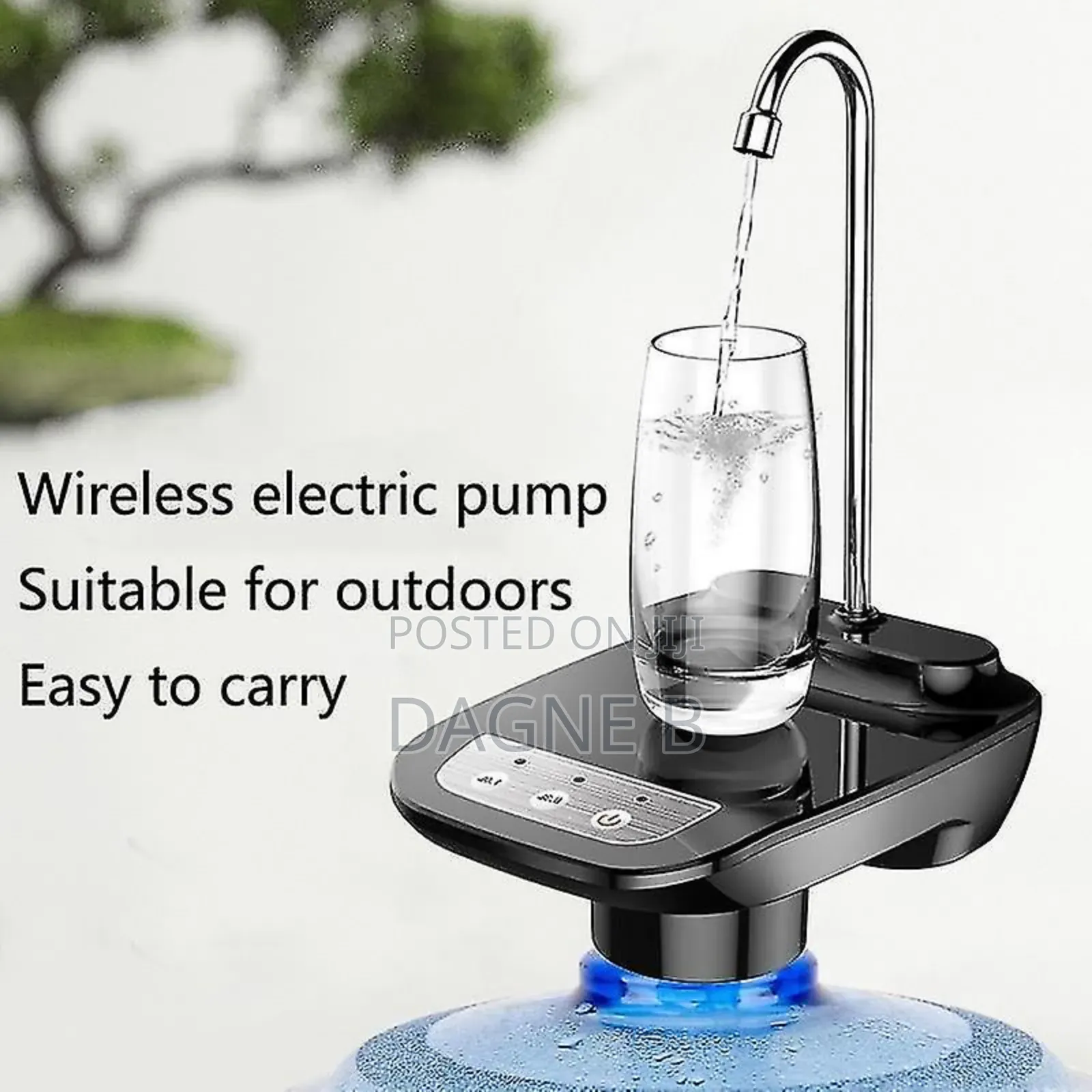 Rechargeable Electric Automatic Water Dispenser Pump የጃር ውሃ መቅጃ