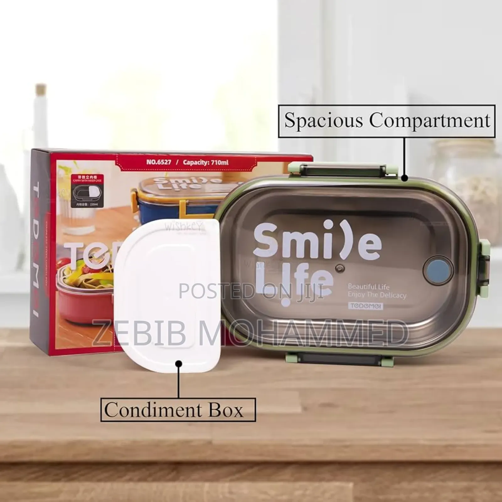 Smile Stainless Steel Lunch Box