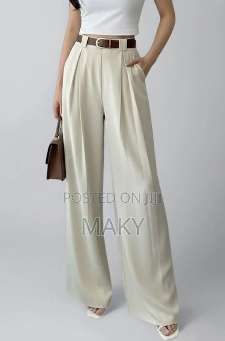 Suit Pant With Belt