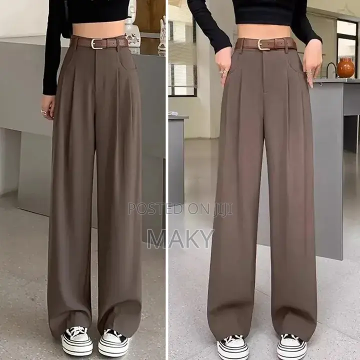 Suit Pant With Belt