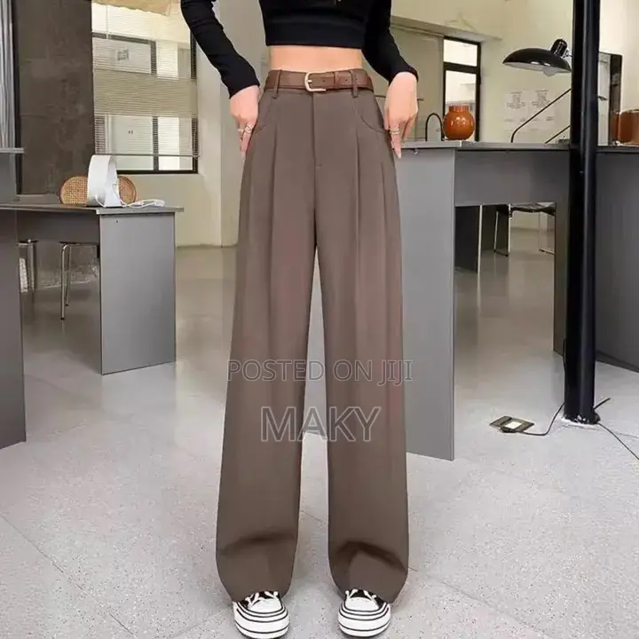 Suit Pant With Belt
