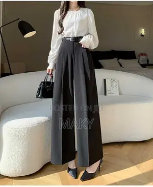 Suit Pant With Belt