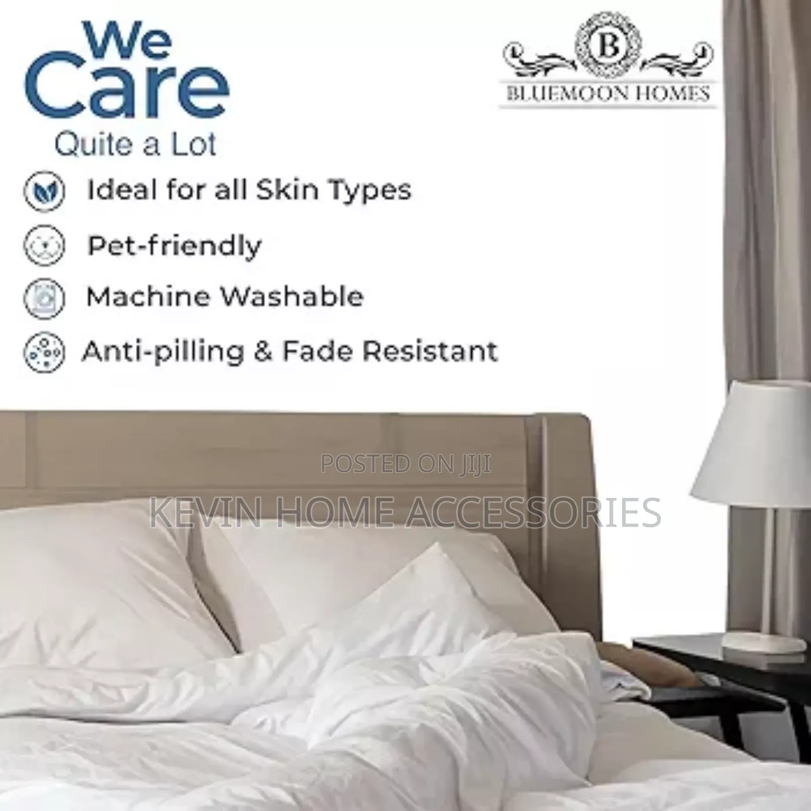 Bedsure White Duvet Cover King Queen Size Size - Soft Double Brushed