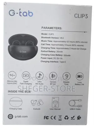 Brand New Orginal G Tab Clip 3 Earbud Pro