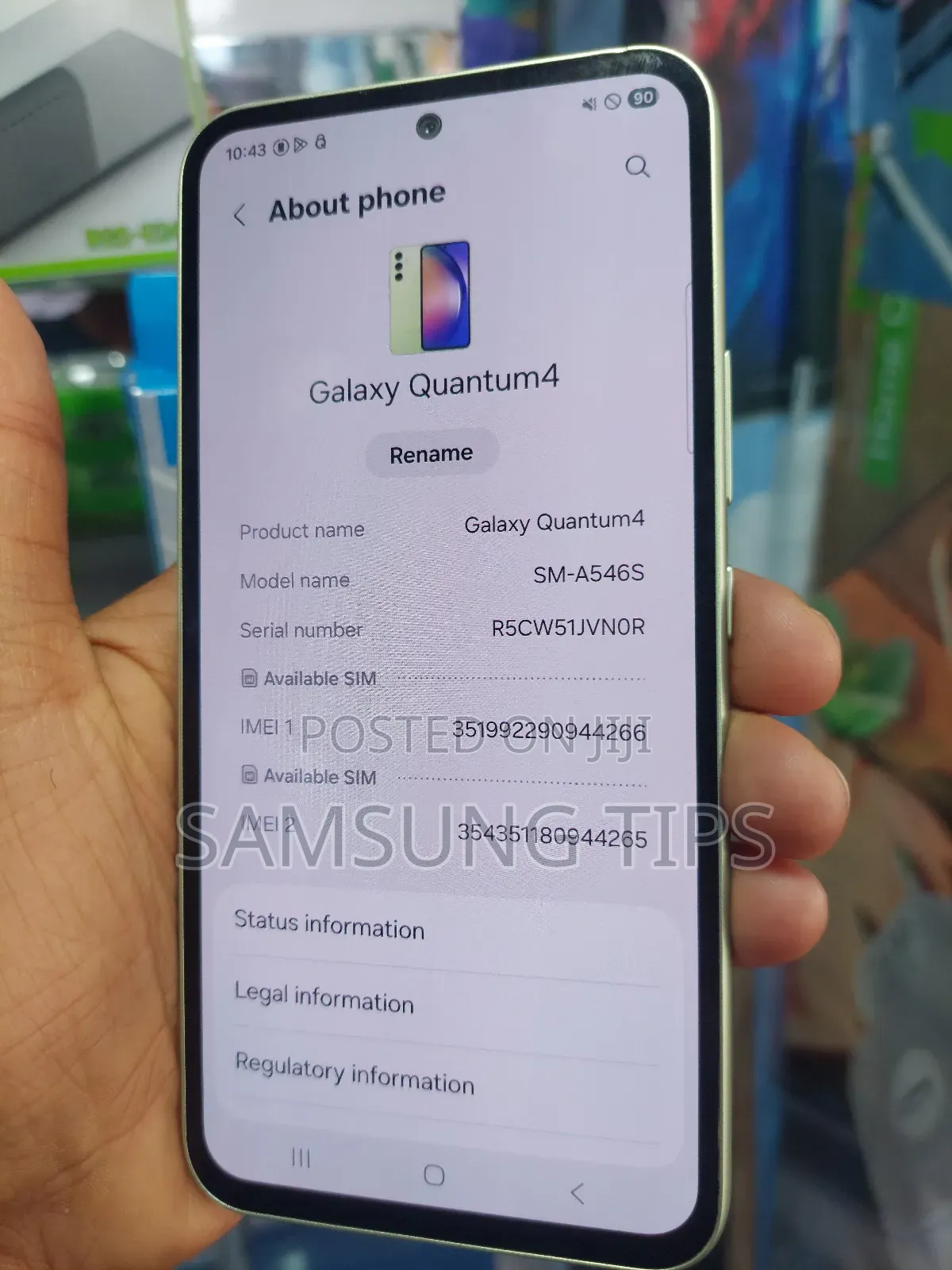 New Samsung Galaxy A54 128 GB Yellow