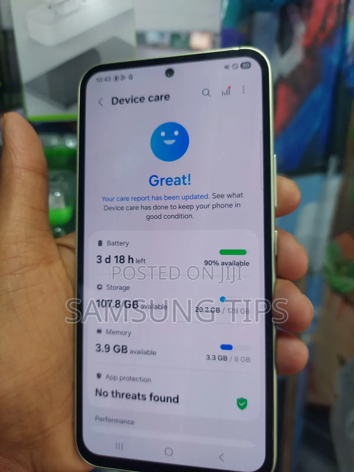 New Samsung Galaxy A54 128 GB Yellow