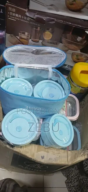 New 4pic Lunch Box With Bag