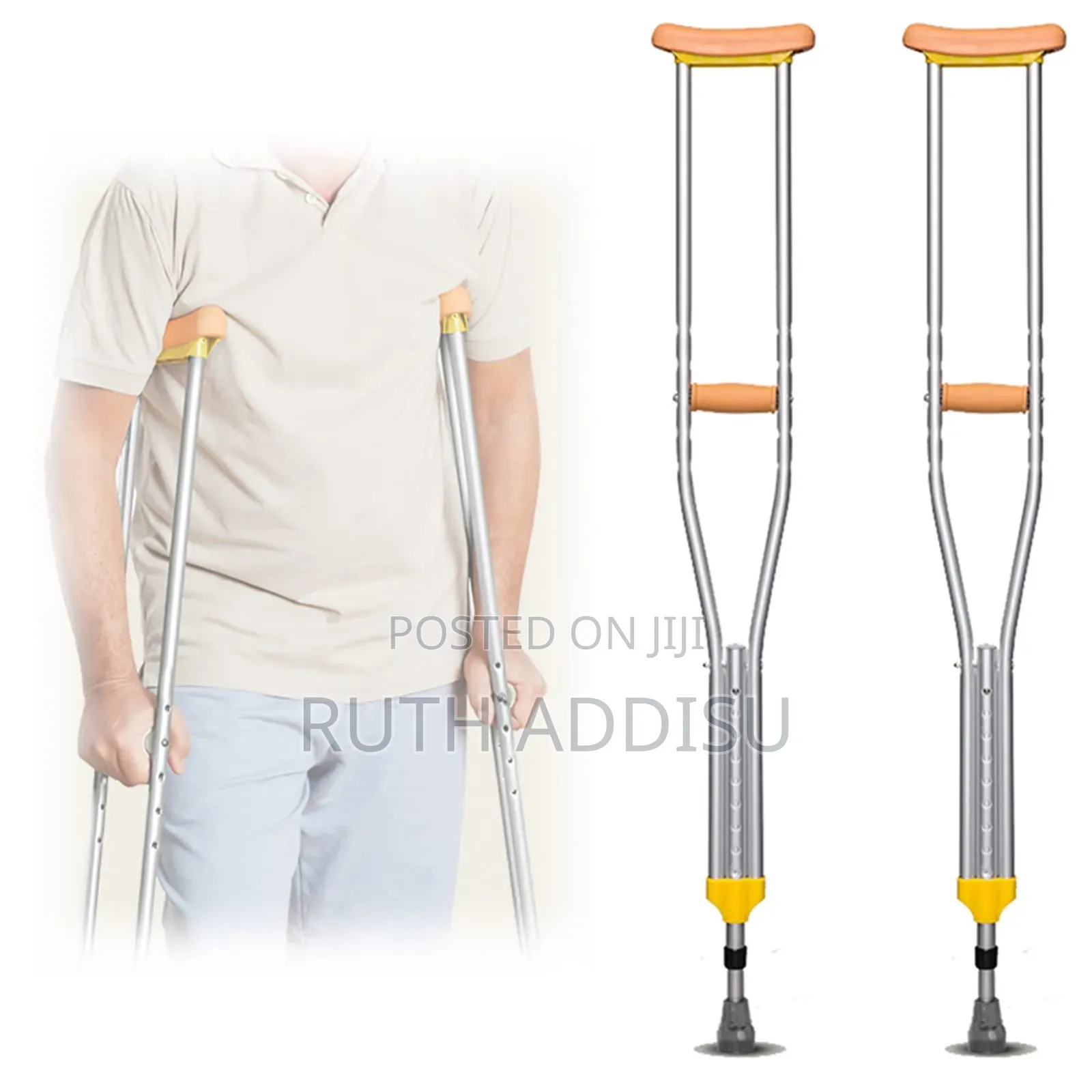 Pack 2 Muletas Axilares Crutches Talla Xl | Ayudas Dinamicas