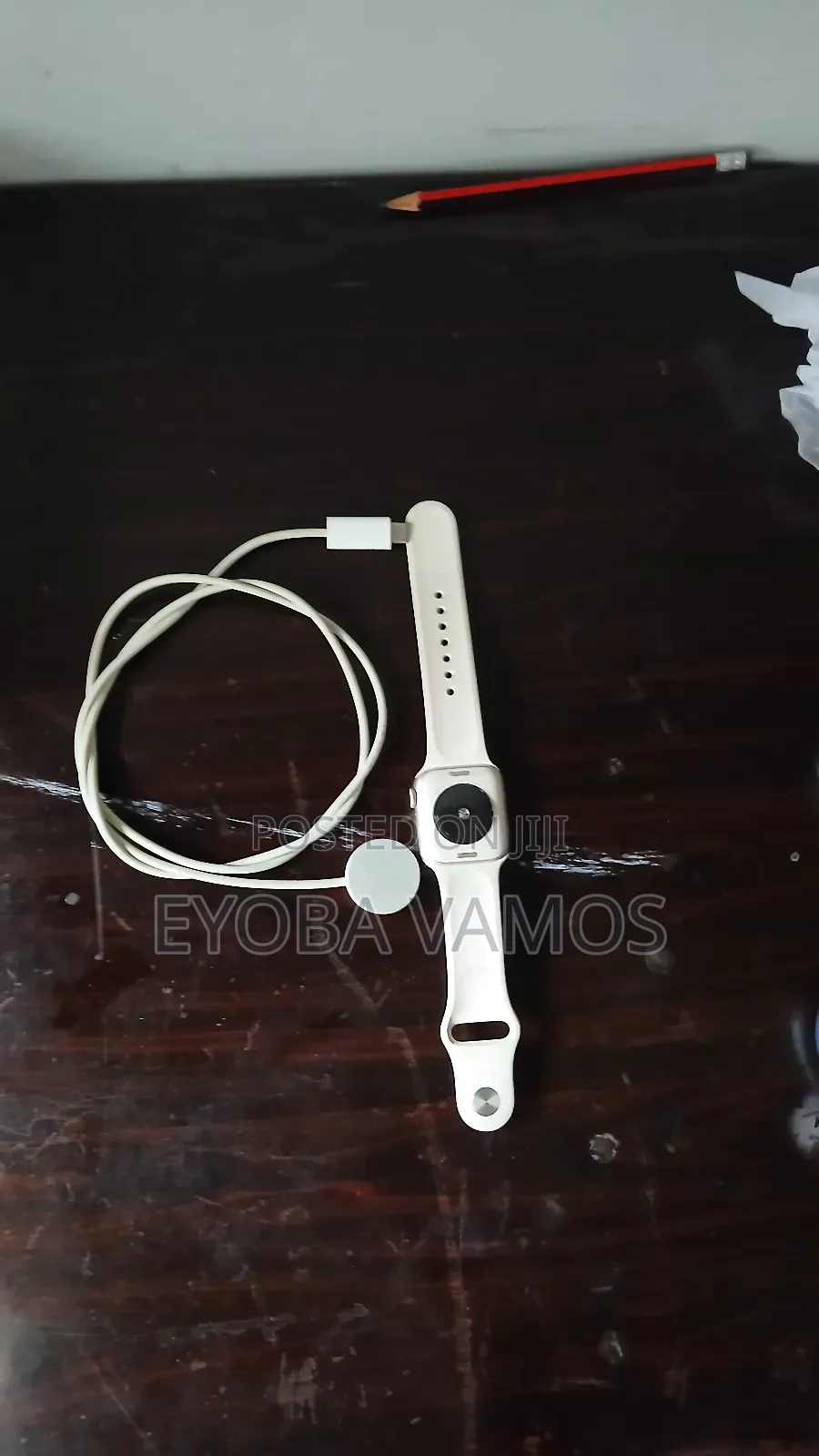 Apple Watch With a Silver Aluminum