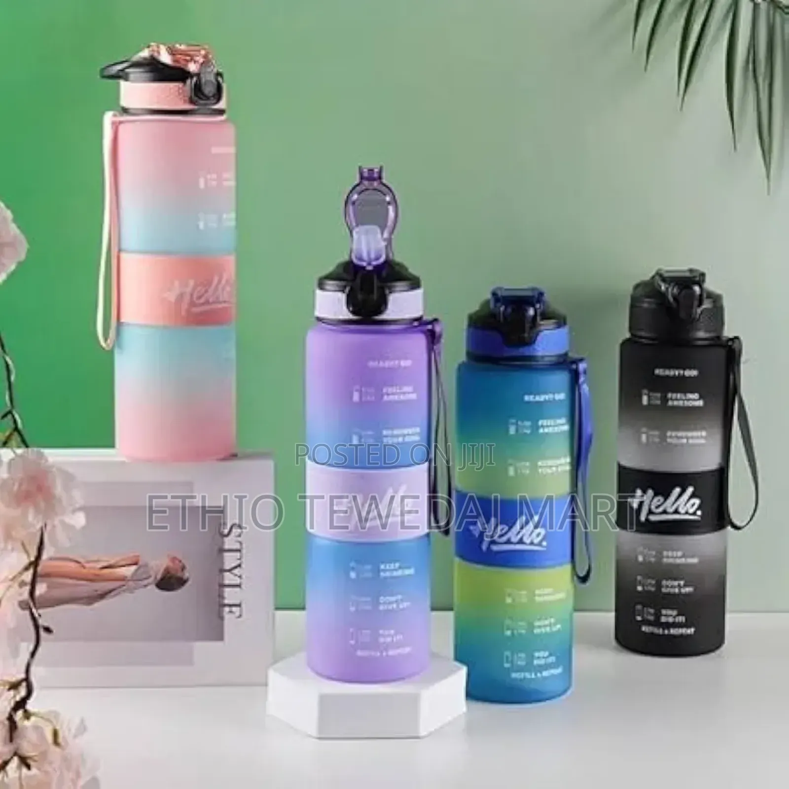 1l Hello Water Bottle የውሃ ኮዳ Koda