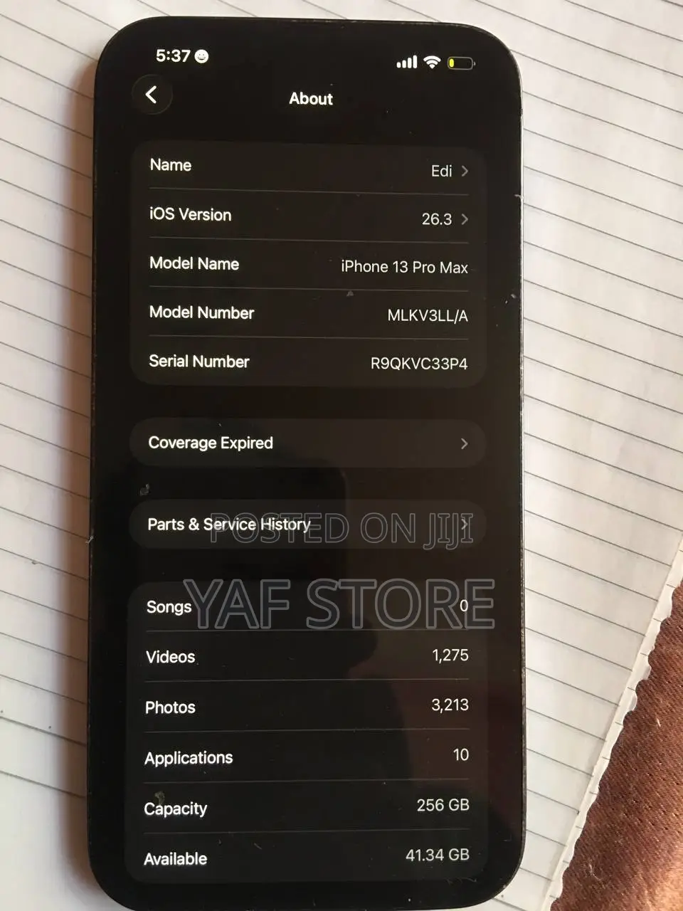 Apple iPhone 13 Pro Max 256 GB Gray