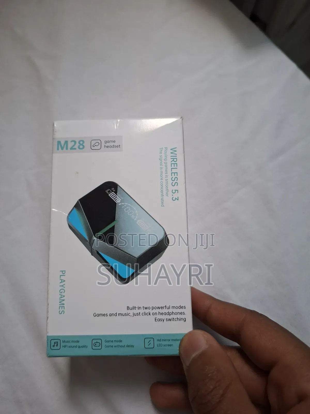 M28 Wireless 5.3 Gaming Earbuds – Led Display | Hi-fi Bass