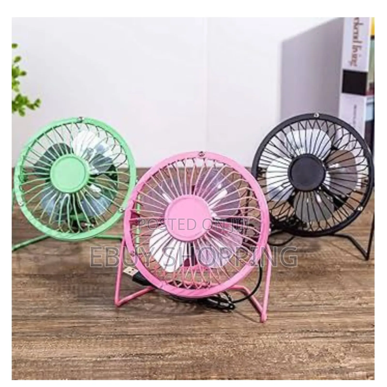 Industrial Style Metal Usb Fan for Home/Office