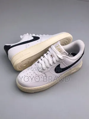 Nike Air Force 1’07 White/Obsidian Pale Metalic Gold Unisex Shoes