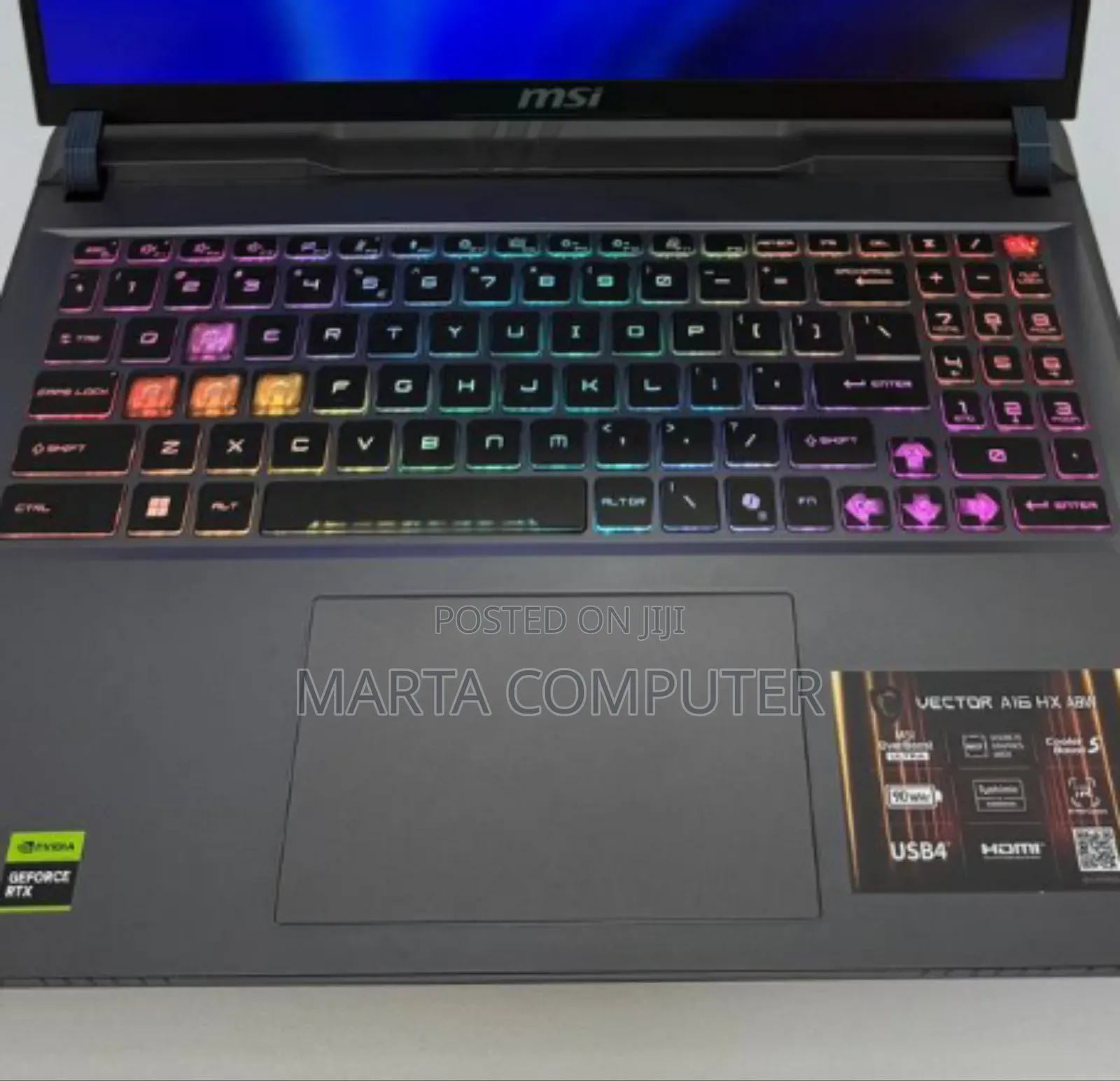 New Laptop MSI Vector 16 HX AI A2XWIG 16GB AMD Ryzen 9 SSD 1T