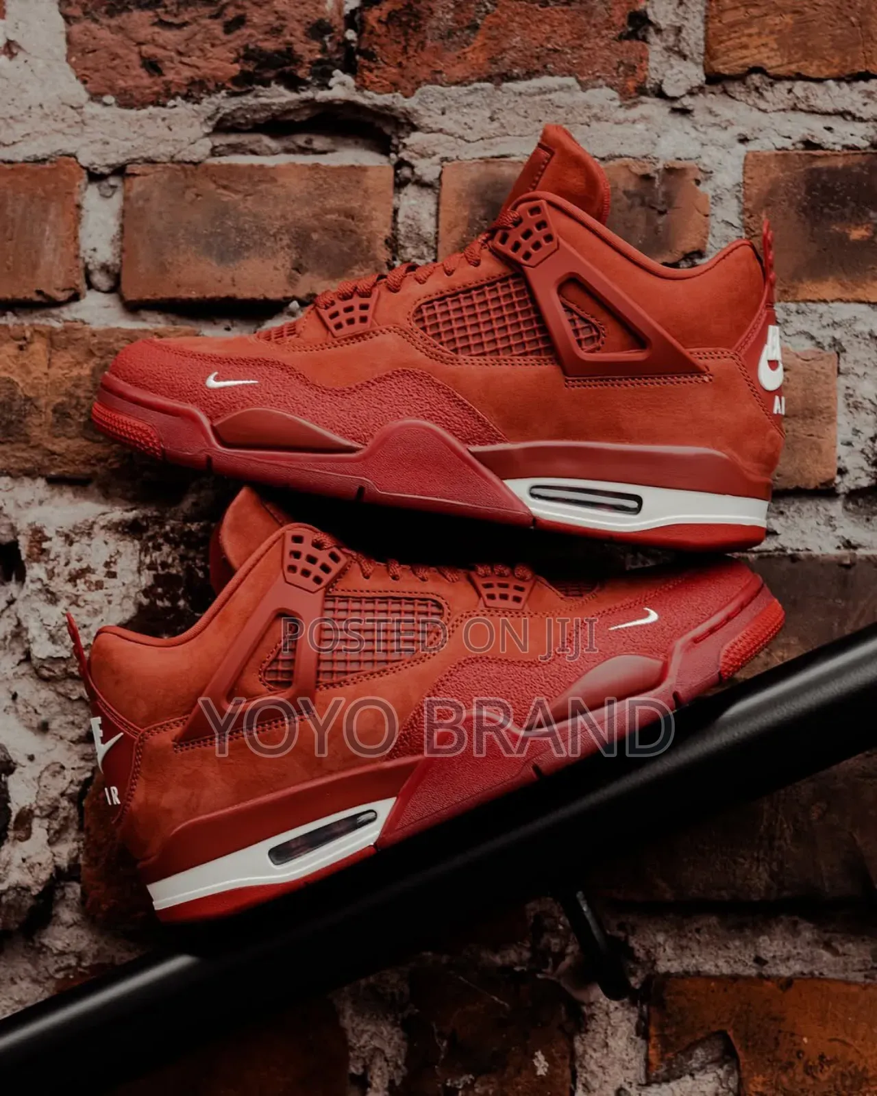 Nike*Nigel Silvester Air Jordan 4 Retro Bike Unisex Red Fashion Shoes