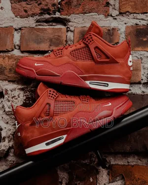 Nike*Nigel Silvester Air Jordan 4 Retro Bike Unisex Red Fashion Shoes