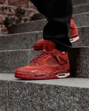Nike*Nigel Silvester Air Jordan 4 Retro Bike Unisex Red Fashion Shoes