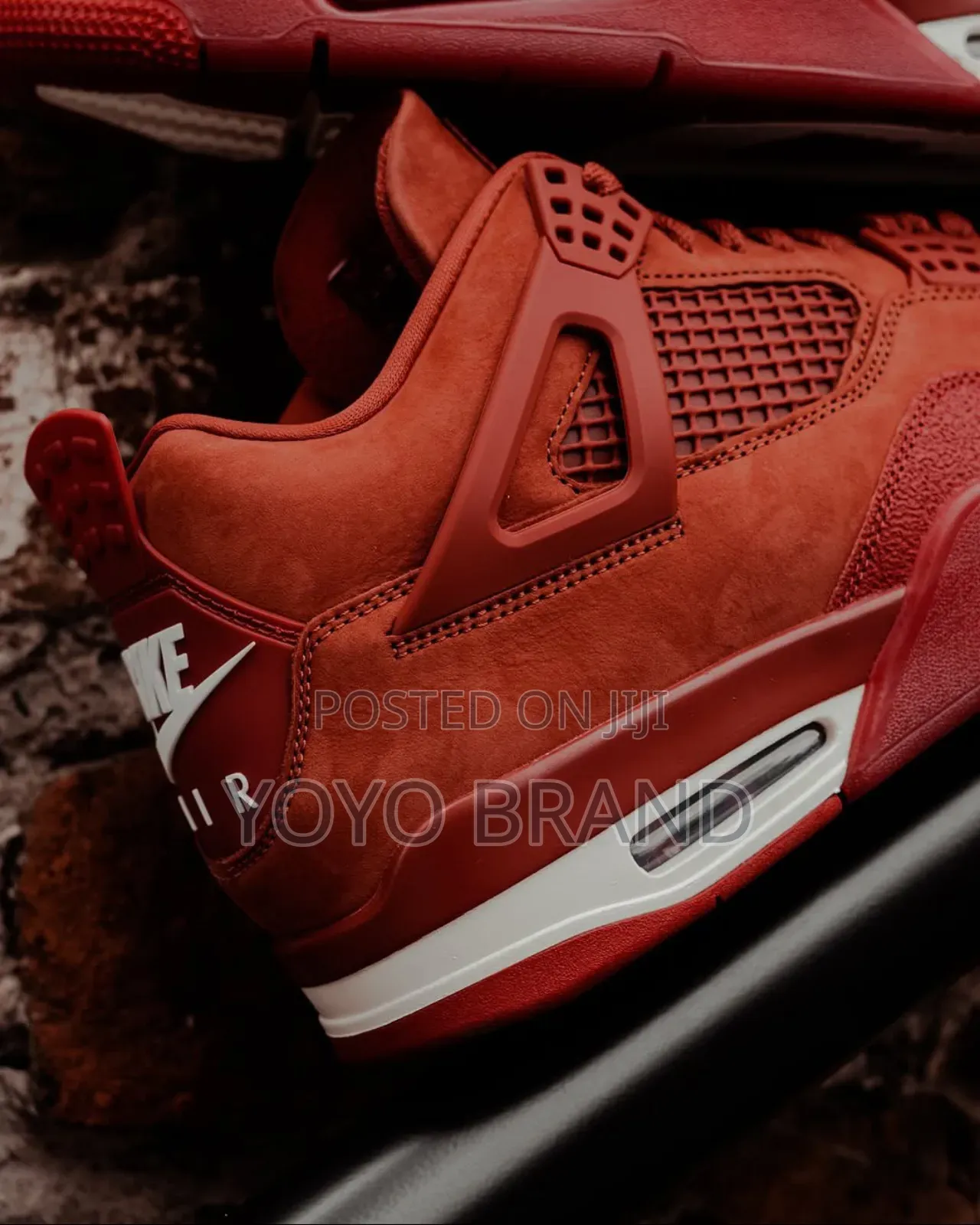 Nike*Nigel Silvester Air Jordan 4 Retro Bike Unisex Red Fashion Shoes