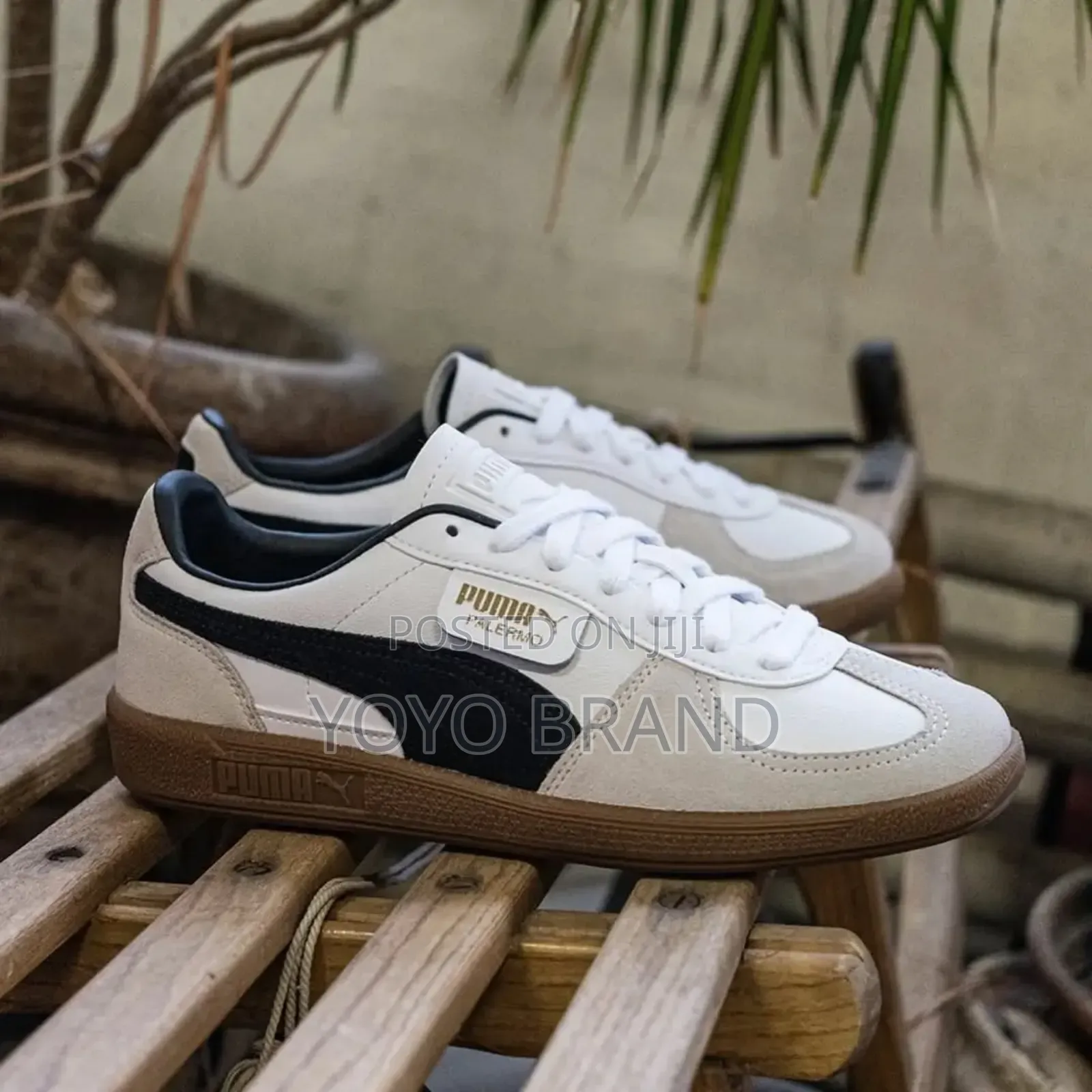 Puma Palemero White*Black Unisex Black Susede Fashion Sneaker