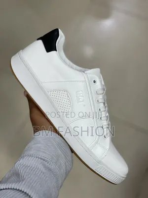Cat Flat White-Leather Men's Shoes