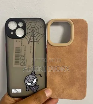 Premium Marvel (Spider-Man) Suede Leather iPhone Cases