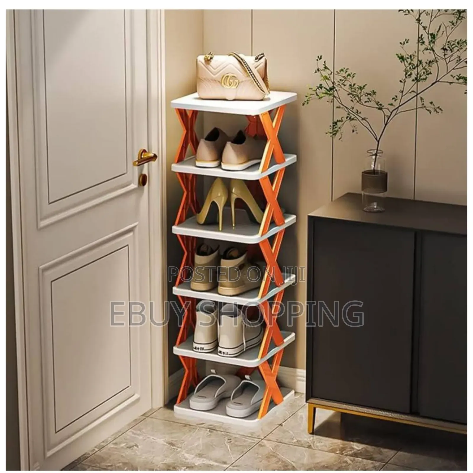 Easy Slide-in 6-Layer Shoe Rack for Your Entryway
