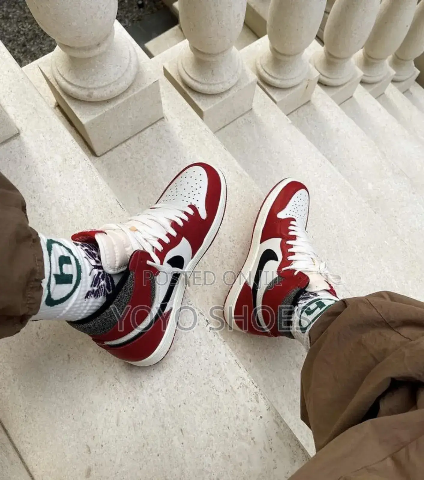 Nike Air Jordan 1retro Chicago Unisex Fashion Sneaker Shoes