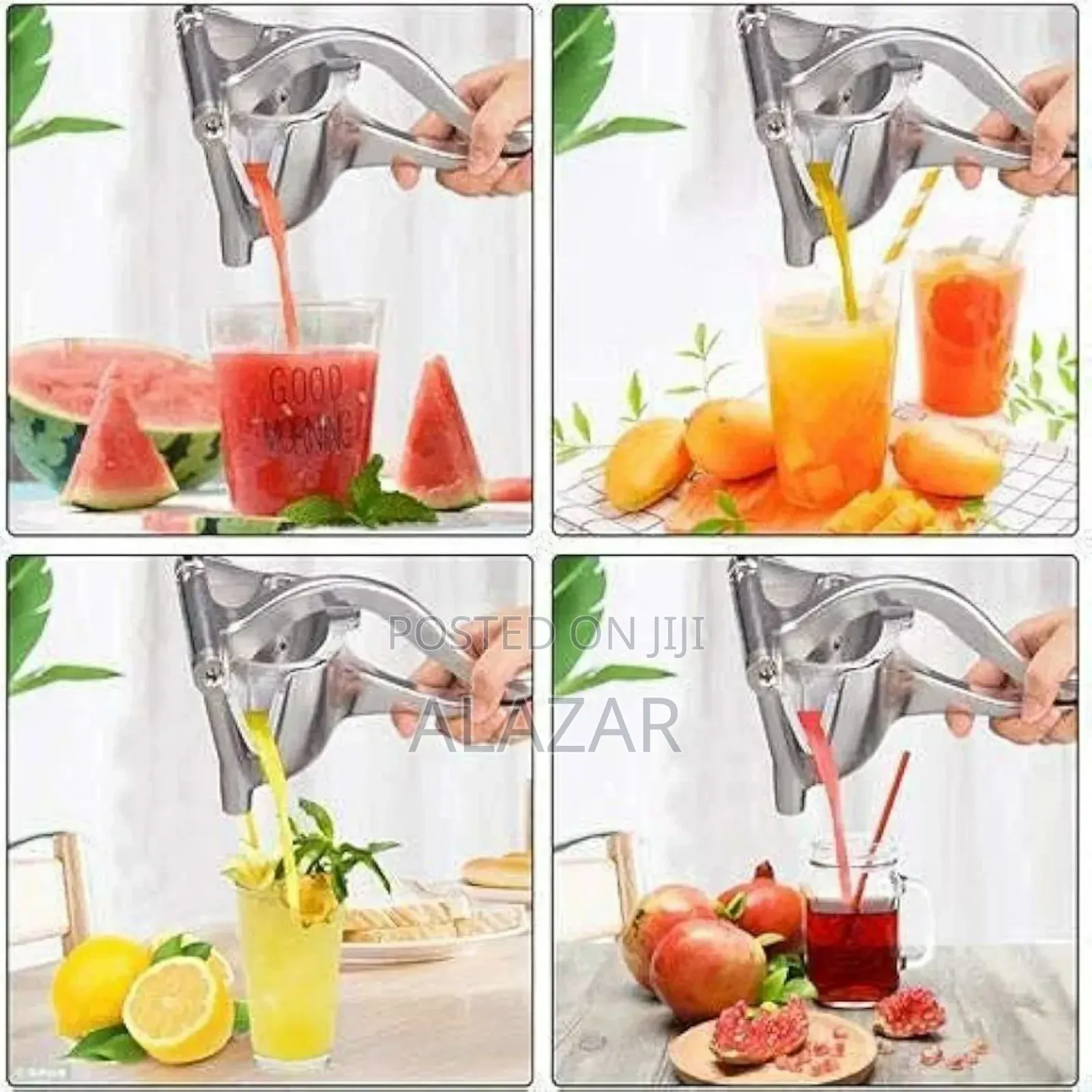 Manual Hand Press Fruit Juicer Safe Quick Super Easy