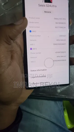 Samsung Galaxy S22 Ultra 256 GB Black