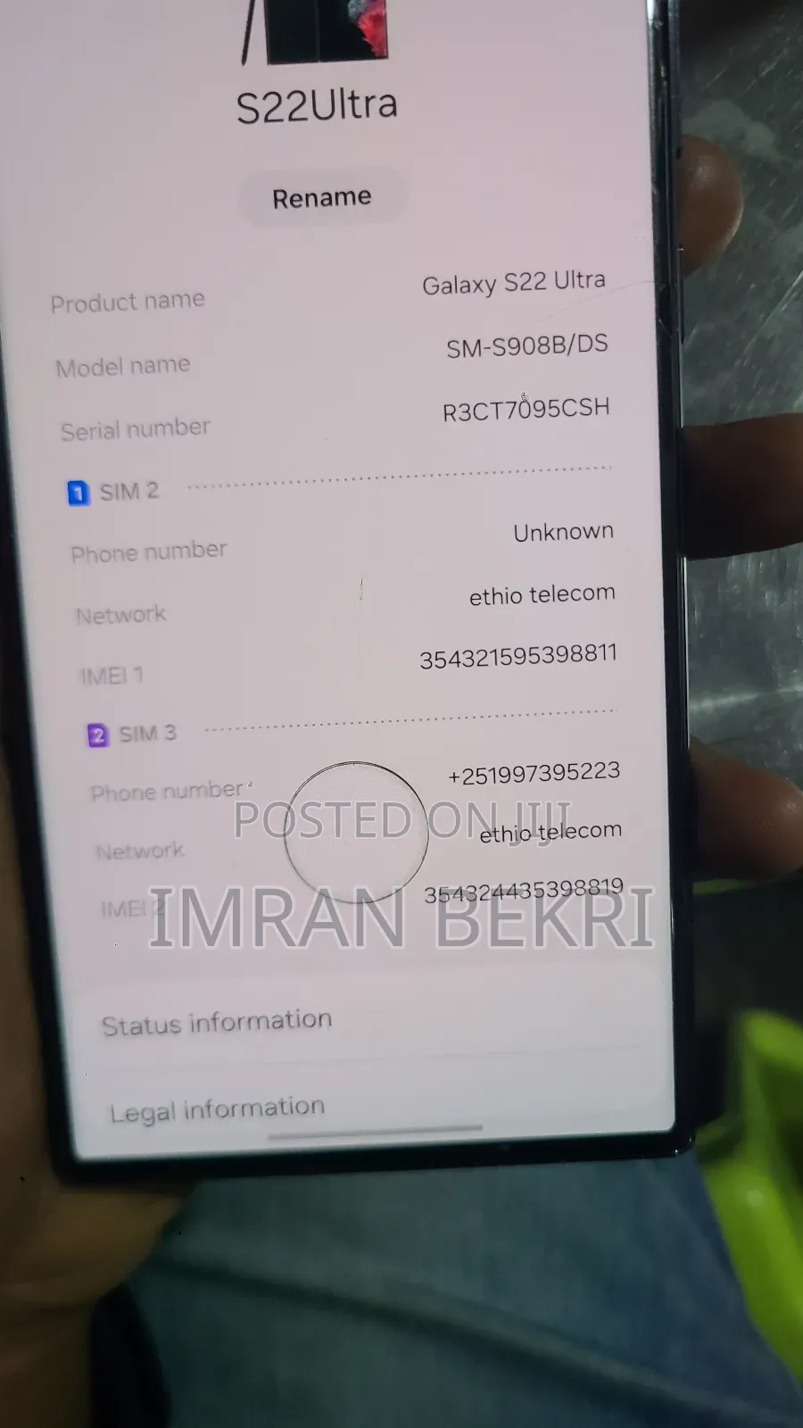 Samsung Galaxy S22 Ultra 256 GB Black