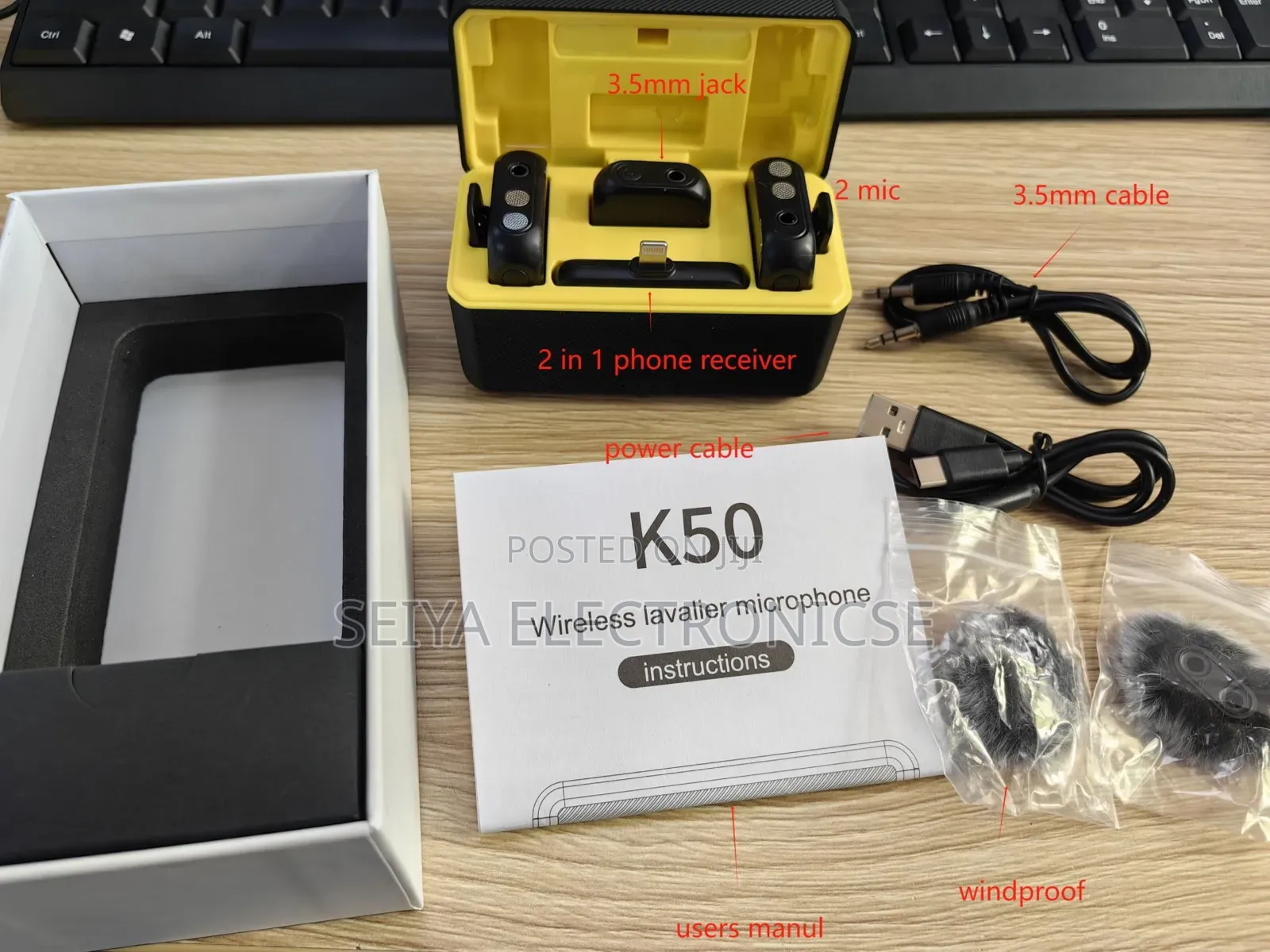 Wireless Lavalier Microphone Set, # For Camera